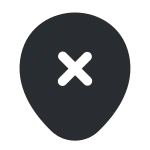 Location Cross SVG Icon